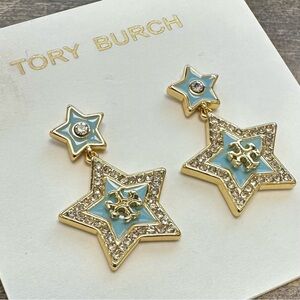 New Auth. Tory Burch Falling Star Drop Earring on TB Earring. Card MSRP $148